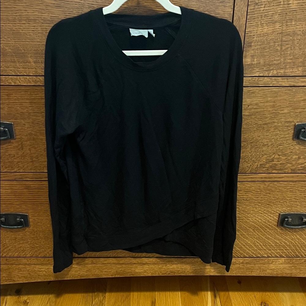 Athleta Black Long Sleeve Top